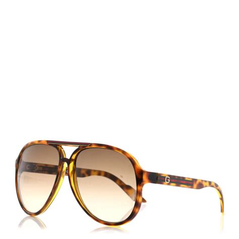 GUCCI Acetate Aviator Sunglasses GG 1627/S Tortoise